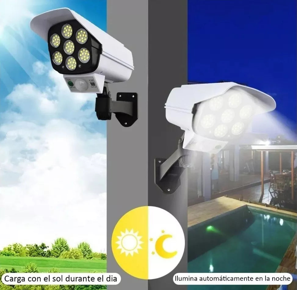Lampara Led Panel Solar Y Sensor De Movi